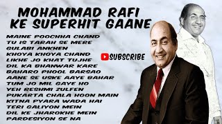 MOHAMMAD RAFI KE SUPERHIT GAANE  HITS OF RAFI SAHEB  SADABAHAR PURANE GAANE [upl. by Kubiak888]