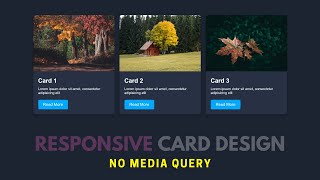 Creating Responsive Card with HTML amp CSS [upl. by Claudette]