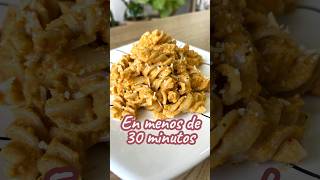 PASTA EN SALSA DE VERDURAS Y QUESO CREMA EN MENOS DE 30 MINUTOS Receta Fácil y Deliciosa recetas [upl. by Auhsuj]