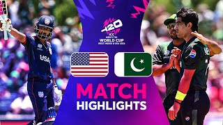 The American fairytale continues as USA beat Pakistan in a massive upset at the T20WorldCup 😍 [upl. by Manvil]