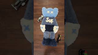 Custom🧶 kaws kawsxsupreme supreme tufting richoffrugz ingeniouscurations customrugs [upl. by Normy]