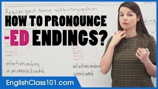 t d or id  Past Tense ED verb endings  English Pronunciation [upl. by Odirfliw]