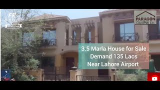 35 marla double story house for sale in Executive Cottages  Paragon City Lahore  demand 135 Lacs [upl. by Fennie]