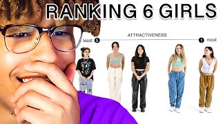 Ranking Girls By Attractiveness  6 Girls VS 6 Guys [upl. by Cyprio272]