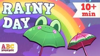 🌦️ Rainy Day Songs For Kids 10 Min Kids Playtime Weather Songs ☂️ [upl. by Richardo]