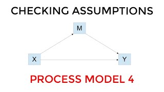 Mediation PROCESS Model 4 How to Test the Assumptions [upl. by Enisamoht]