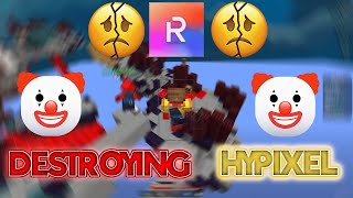 Destroying Hypixel on Rise Client [upl. by Harbed]