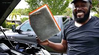 How to change the air filter on Silverado [upl. by Ahsatin700]