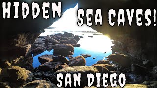 Exploring The Hidden Sea Caves of San Diego Open Ceiling Cave and Rum Runners Cave [upl. by Urita37]