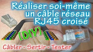 Comment faire soi même un câble Ethernet RJ45 croisé 🔧 TUTORIEL 💻 [upl. by Nosneb92]