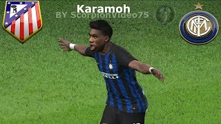 Atletico Madrid Vs Inter quotKaramoh sarà doppiettaquot Champions Cup 2018  PES 2018 [upl. by Skutchan]