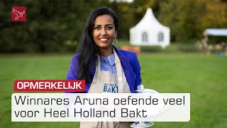 Aruna uit Lelystad blij met winst Heel Holland Bakt  Omroep Flevoland [upl. by Rann530]