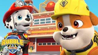 Rubble amp Marshall Build a Fire Station With the Crew ft Motor Wheeler amp Charger  Rubble amp Crew [upl. by Chenay120]