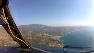 Amazing Cockpit view Boeing 737 bad landing to Samos  Samos International Airport SMILGSM [upl. by Cyprio]