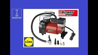 UltimateSpeed MINI Compressor UMK 10 C2 UNBOXING Lidl 12V 10 bar [upl. by Ile]