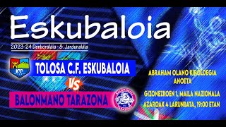 J 8 TOLOSA CF  BALONAMANO TARAZONA [upl. by Nayr]