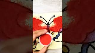 colored sand painting short fyp sandpainting [upl. by Wenona61]