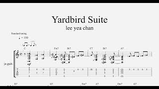 Yardbird Suite  for guitar TAB [upl. by Ainegul339]