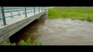 Hochwasser im UnterallgÃ¤u Auto steht im hohen Wasser [upl. by Alyal595]