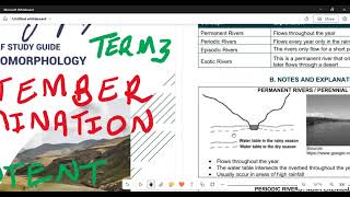 Geography Grade 12 Geomorphology Types of Rivers [upl. by Kip]