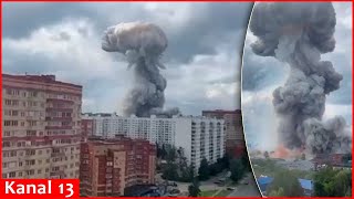 MOMENT A powerful explosion occurred in Moscow  it is noted that there are injured [upl. by Ayahsal]