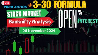 6 Nov Price Action Trading Banknifty Analysis330 Formula Price Action strategy priceaction kk [upl. by Cyma153]