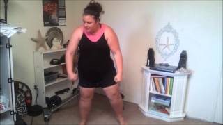 Plus Size Insanity Workout Modify Day 1 weightloss [upl. by Chicky]