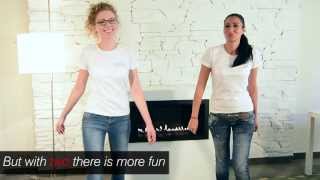 Bio ethanol fireplace installation PrimeFire uncensored [upl. by Aihsenor]