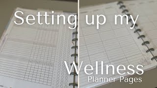 Wellness Planner Pages  Plan With Me [upl. by Abagael]