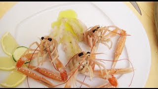 Ricette Semplici e Veloci Carpaccio di ScampiuChefTV [upl. by Odell107]