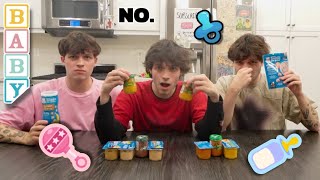 TRYING AND RATING BAD BABY FOOD [upl. by Adnilev912]