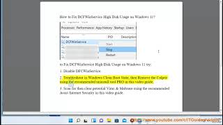 Fix DCFWinService High Disk Usage on Windows 11 [upl. by Bryner]