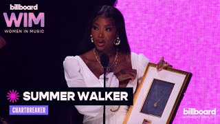 Summer Walker Accepts the Chart Breaker Award At the 2022 Billboard Women In Music Awards [upl. by Hillery703]