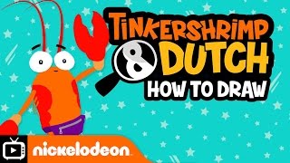 Tinkershrimp amp Dutch  How To Draw Tinkershrimp  Nickelodeon UK [upl. by Leshia98]