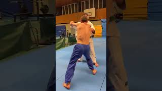 TRAINING FOR HAND AND SPEEDcombination workjudo speedtraininguchikomicombinationwork footwork [upl. by Nylram]