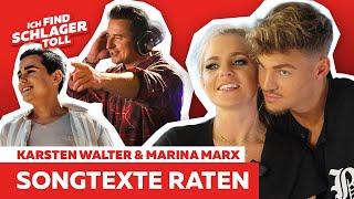 Erkennen Karsten Walter amp Marina Marx ihren EIGENEN Song 😱😅  Songtexte raten  Stars amp Stories [upl. by Yelak]