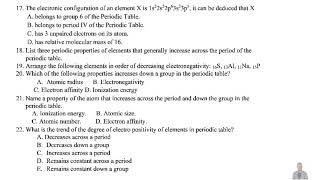 CHEMISTRY THE PERIODIC TABLE [upl. by Emmy828]