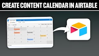 How To Create Content Calendar in Airtable 2024 Full Tutorial [upl. by Chemar862]