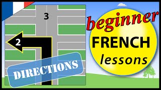 Directions in French  Beginner French Lessons for Children [upl. by Eissert]