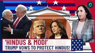 Trump’s Diwali Message Sparks Debate Pledges Hindu Support Challenges Kamala Harris Oneindia [upl. by Ytineres]