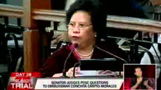 Santiago poses questions to Ombudsman Morales [upl. by Docilla]