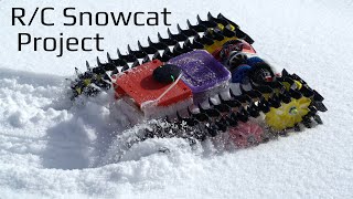 RC Snowcat  New Track Design  RCTESTFLIGHT [upl. by Acinot]