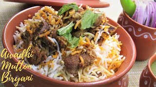 Awadhi mutton biryaniEasyauthentic and detailed recipe [upl. by Thom]