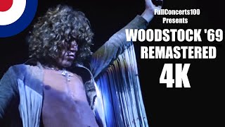 The Who  WOODSTOCK 1969 Full Concert 4K  REMASTERED [upl. by Jala]