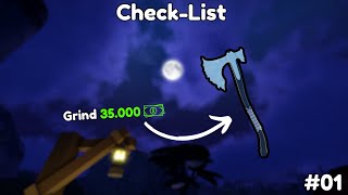 CheckList  Frozen Axe 01  The Wild West Roblox [upl. by Alusru]