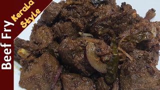 Easy Beef Fry  Kerala Style  Restaurant taste homemade in 60 min  Simple Less Ingredients Recipe [upl. by Aivatra]