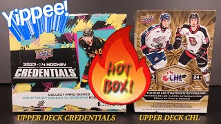 CONNOR BEDARD ECHOING IN YOUR EARS 🔊 202324 UPPER DECK CREDENTIALS HOCKEY amp CHL BLASTER BOX BREAK [upl. by Sidnee774]