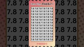 Perception Test Discover 87 Hidden in 78 BrainTeaser Shorts [upl. by Anaib]