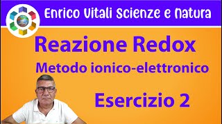 Bilanciamento reazione redox Metodo ionicoelettronico Esempio 2 [upl. by Claudius936]