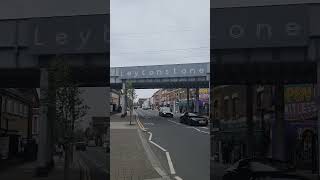 Leytonstone is written on the over bridge in London [upl. by Nace]